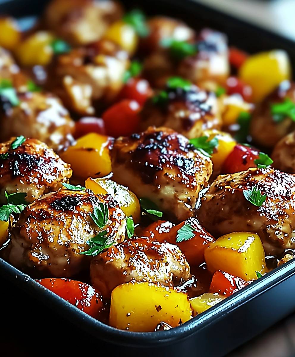 Hawaiian Chicken Sheet Pan