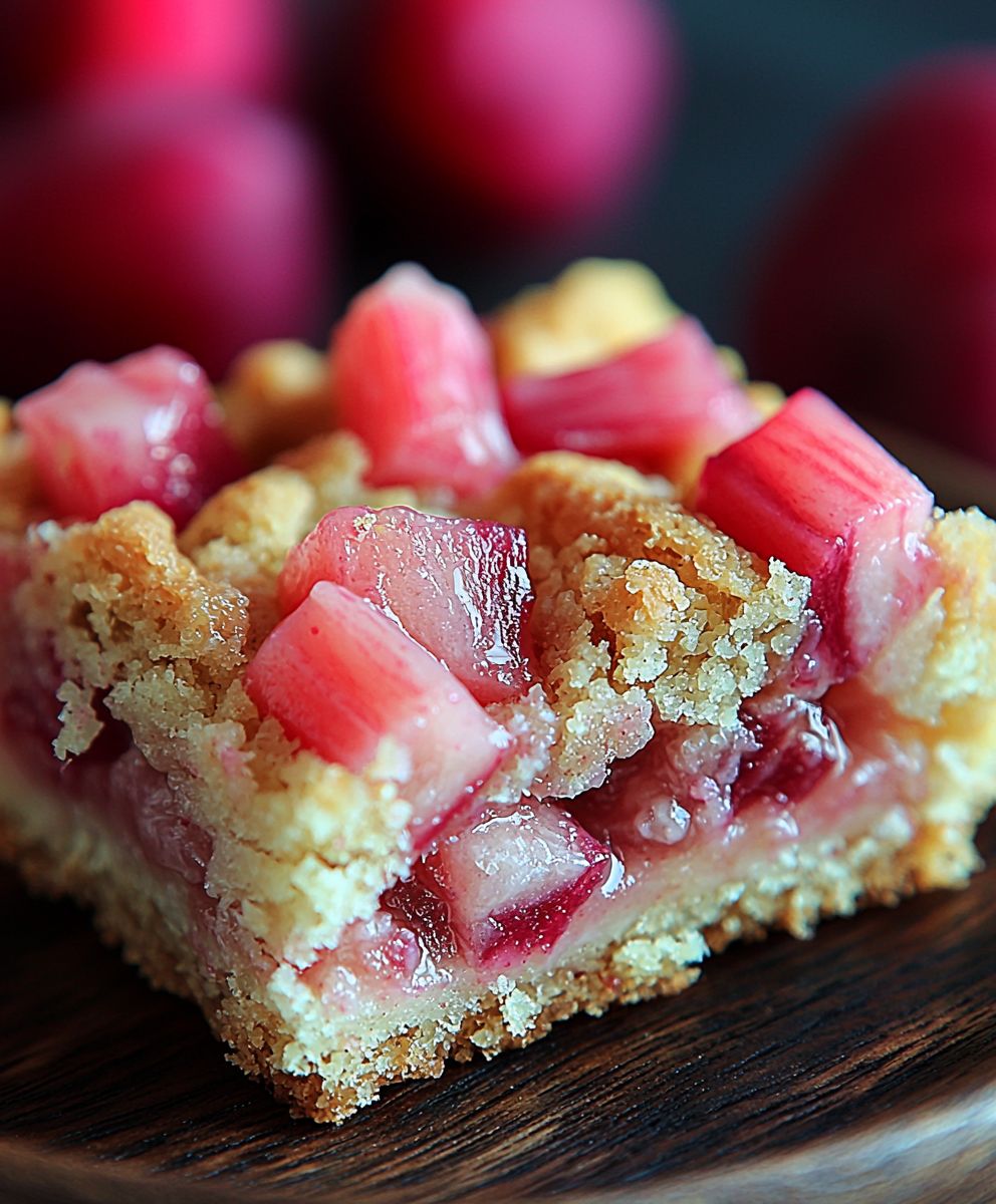 Rhubarb dream bars