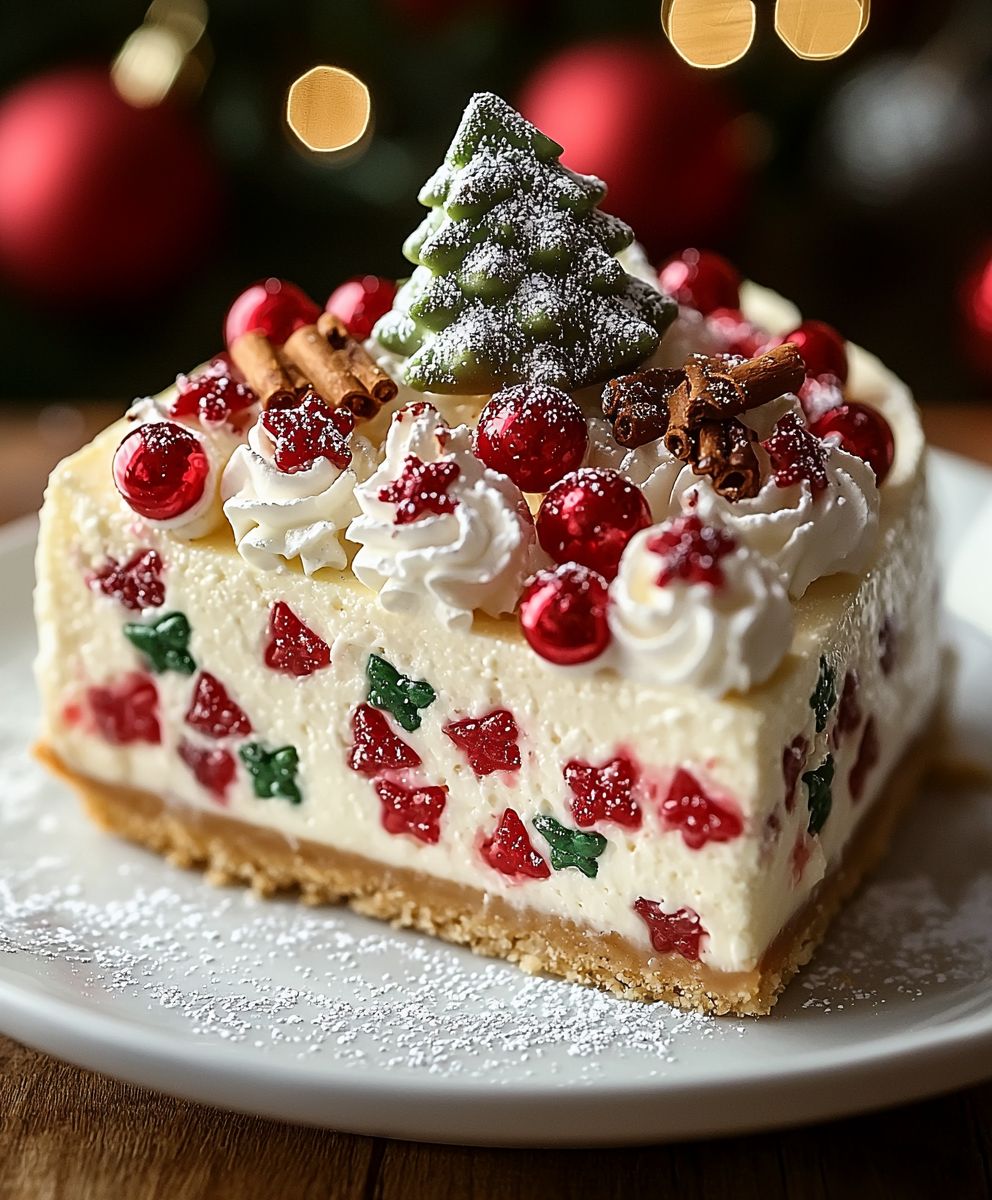 Christmas Tree Cheesecake