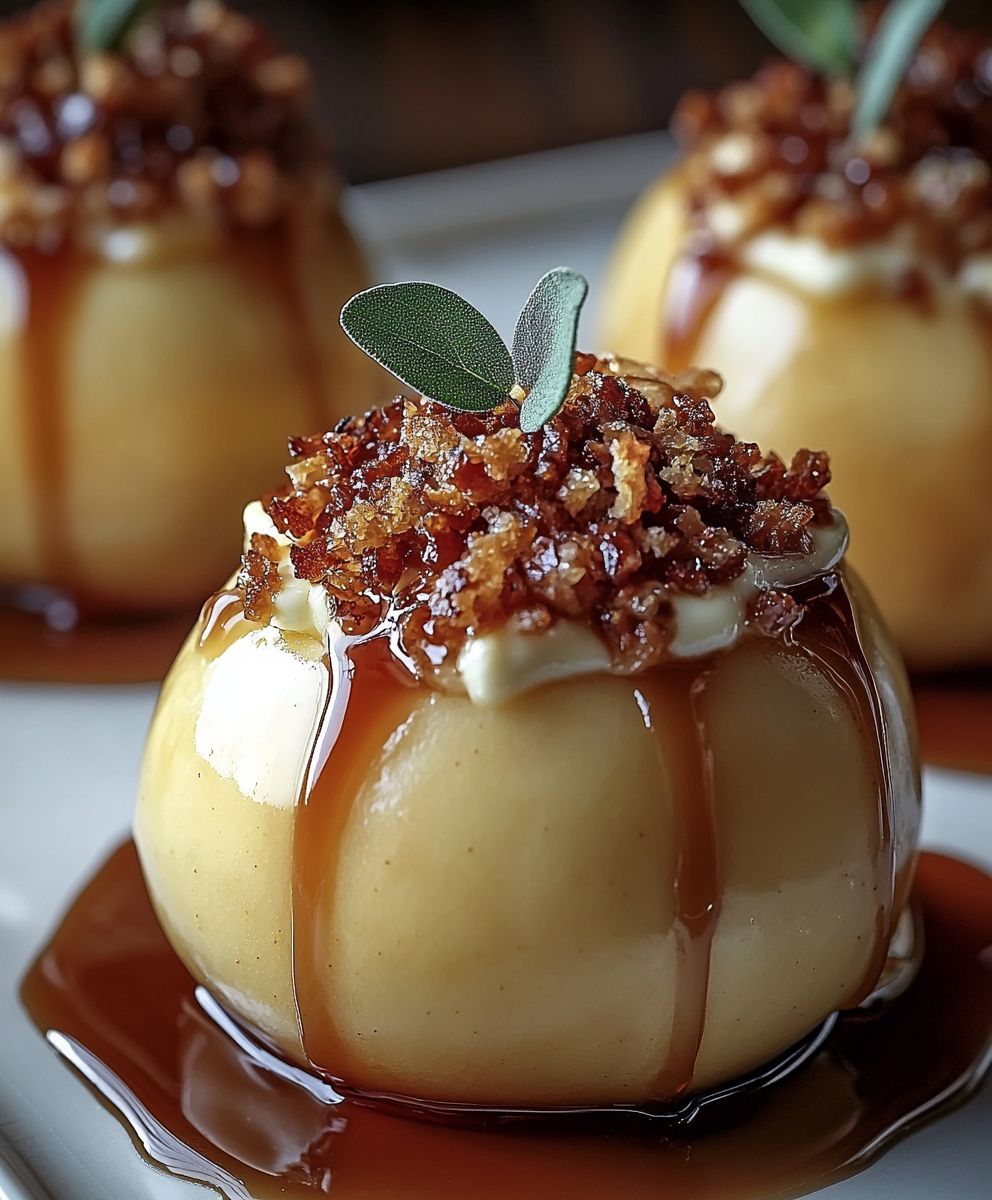 Cheesecake Stuffed Baked Apples