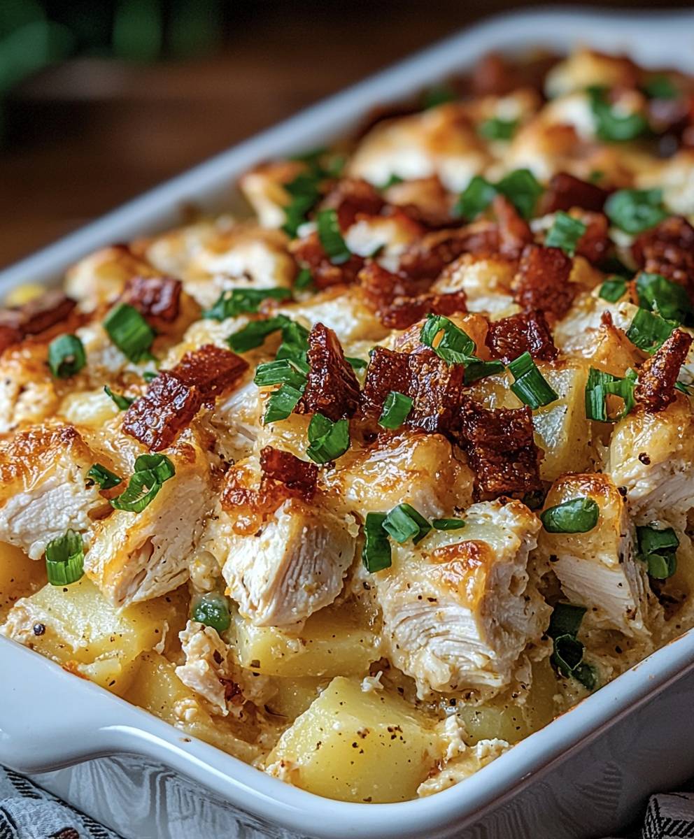 Ranch chicken potato casserole