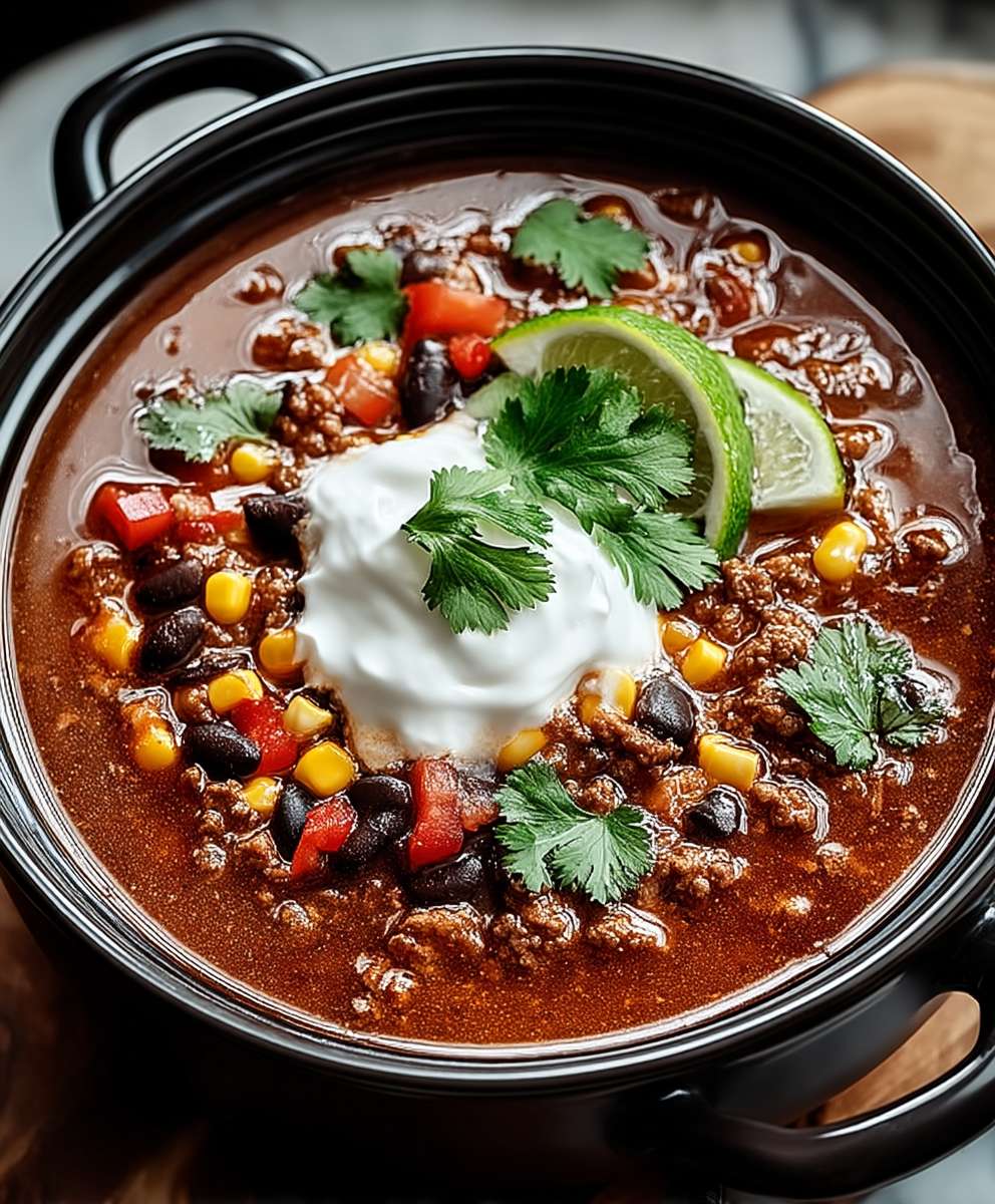 Ground Beef Enchilada Soup