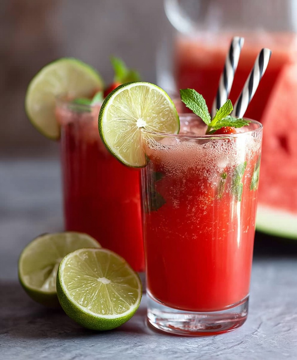 Sugar free watermelon agua fresca