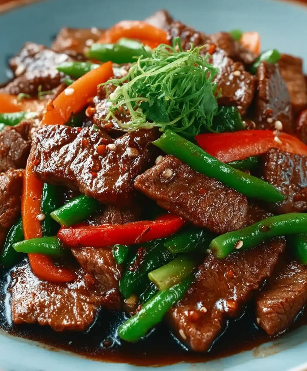 Beef black bean sauce