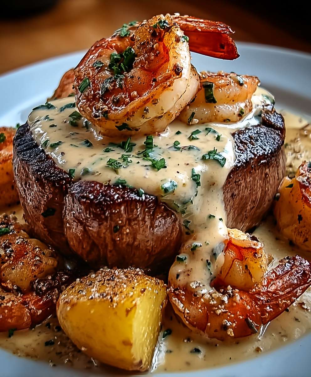 Surf and turf garlic sauce