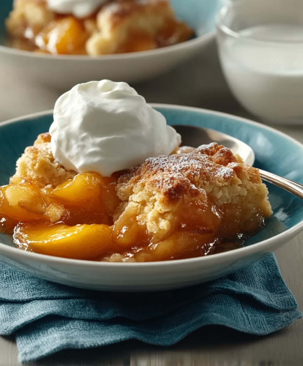 Bisquick Peach Cobbler