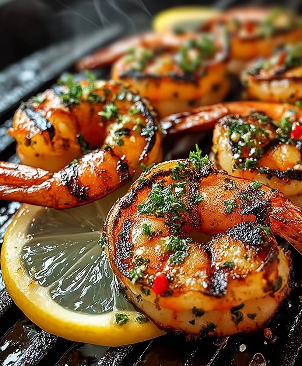Grilled Prawns Garlic Lemon Chilli