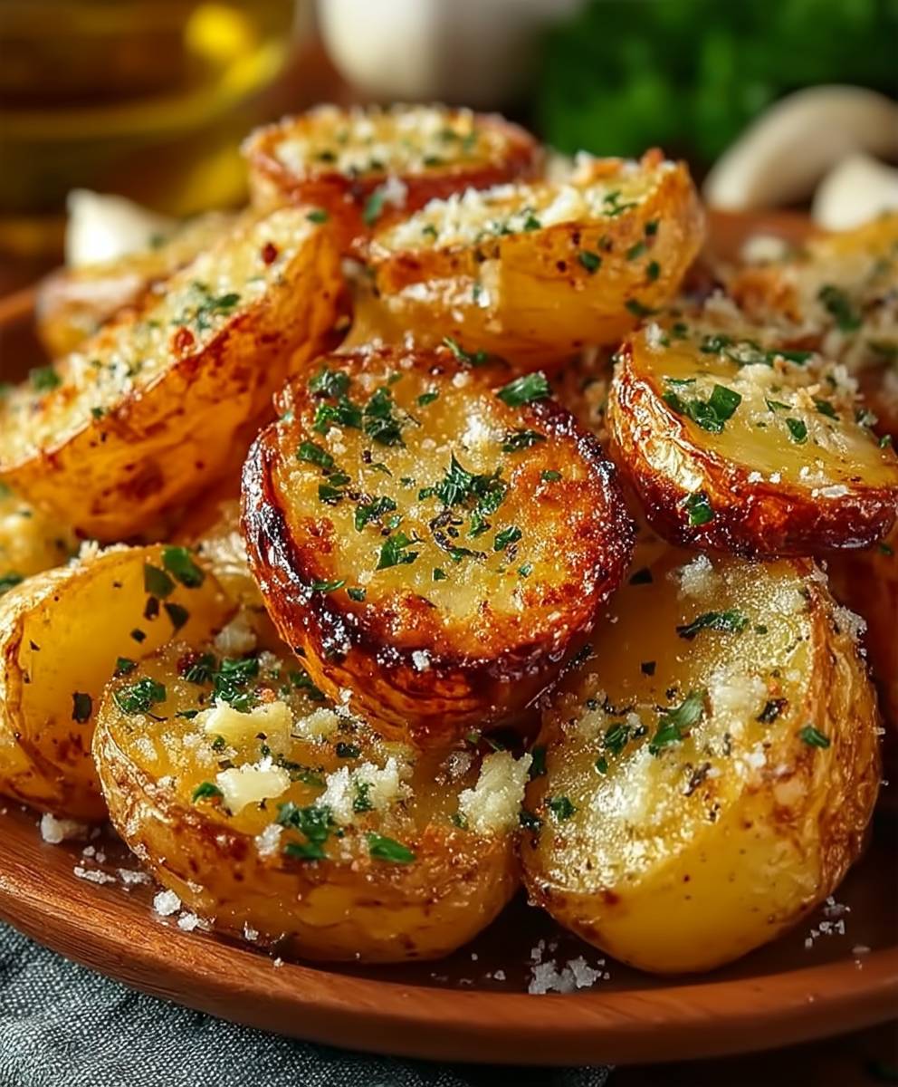 Garlic Butter Parmesan Potatoes