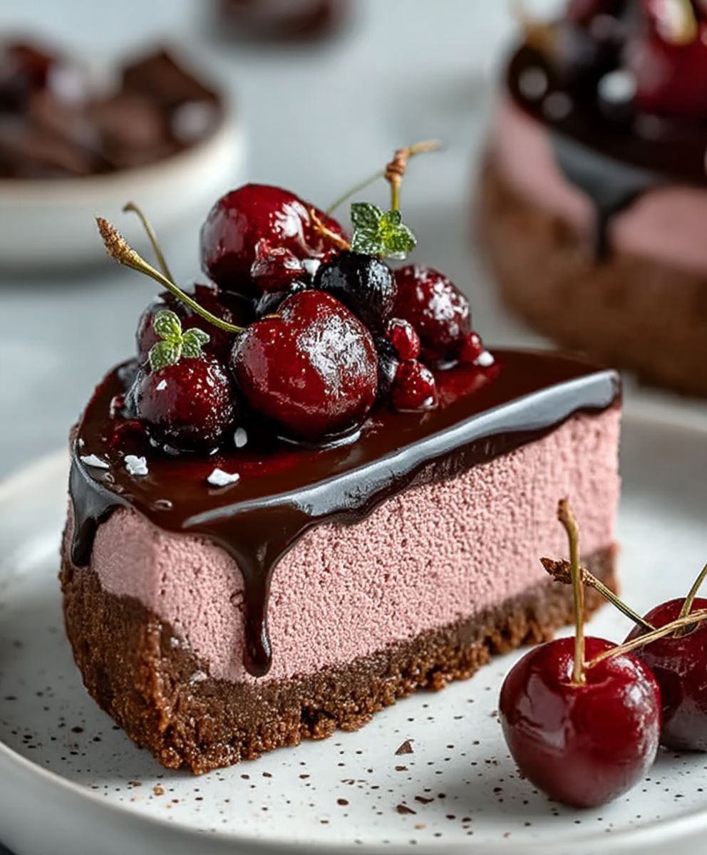 Cherry Chocolate Cheesecake