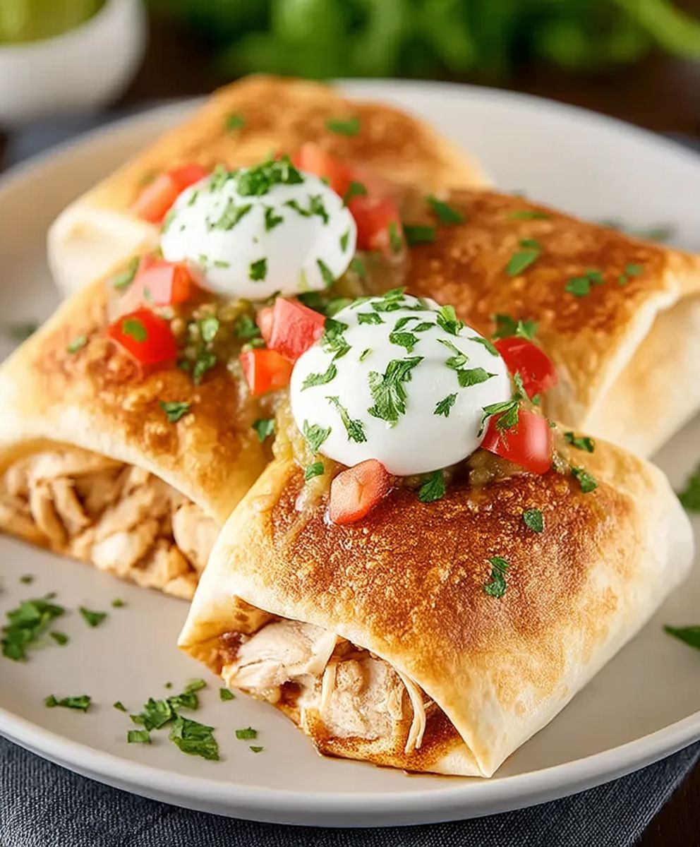 Chicken Chimichangas Baked
