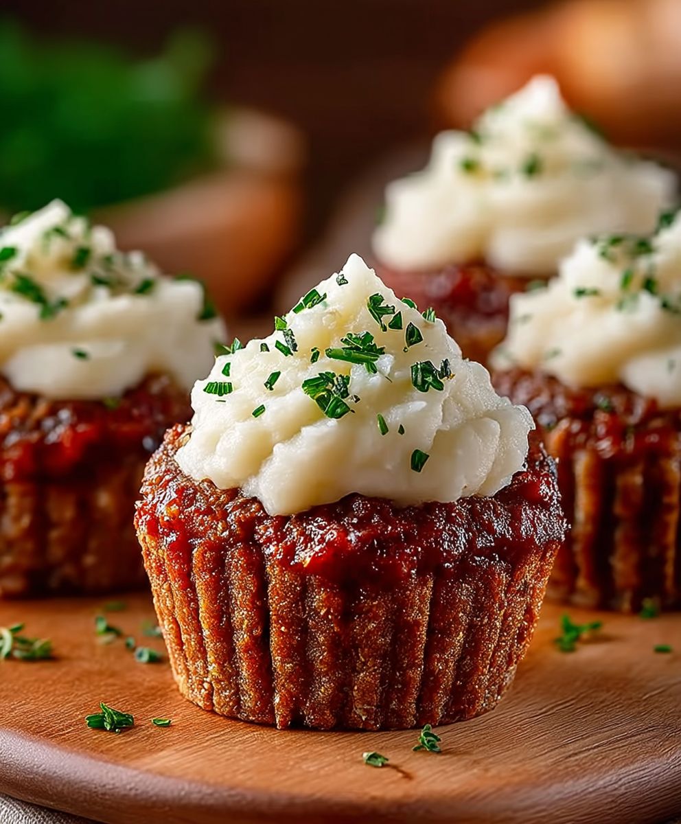 Mini meatloaf muffins
