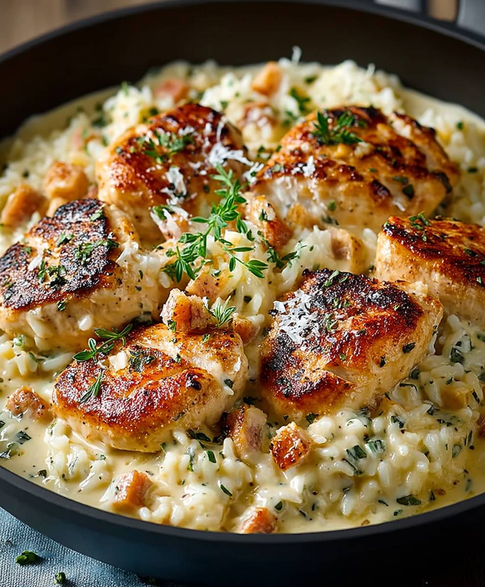 Creamy Parmesan Chicken Rice
