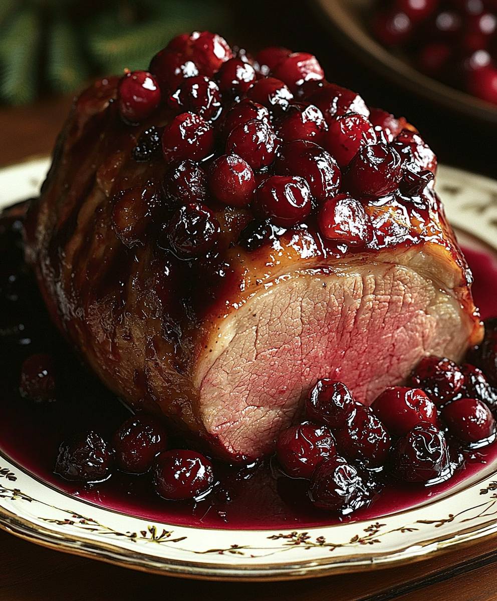 Cranberry Glazed Pork Loin