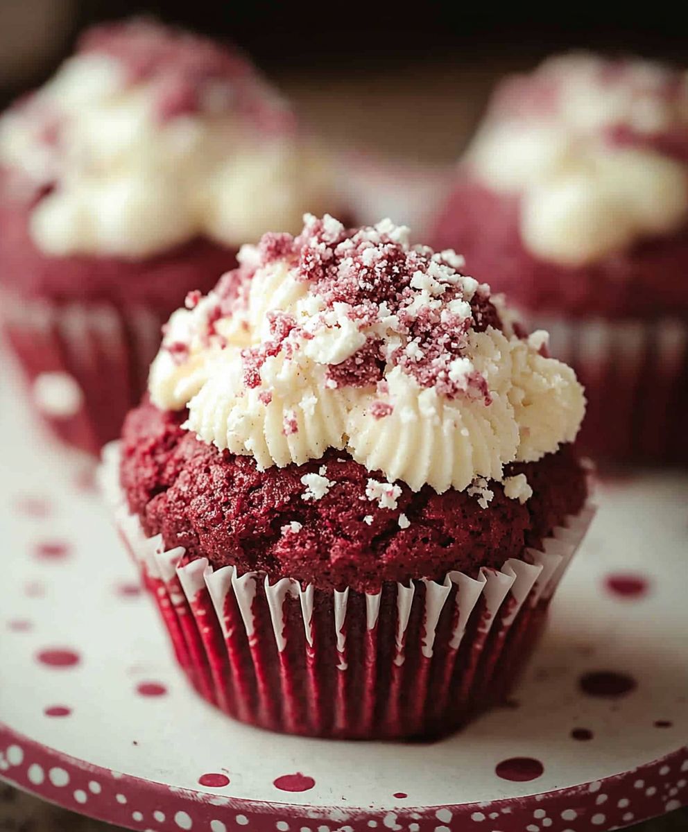 Red Velvet Cream Cheese Muffins