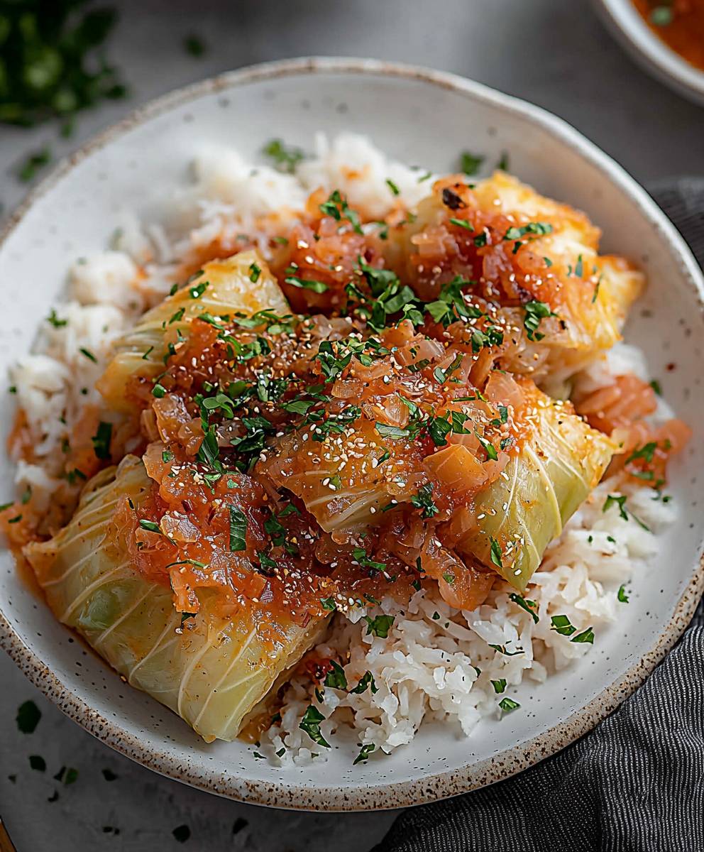 Vegan Unstuffed Cabbage Rolls