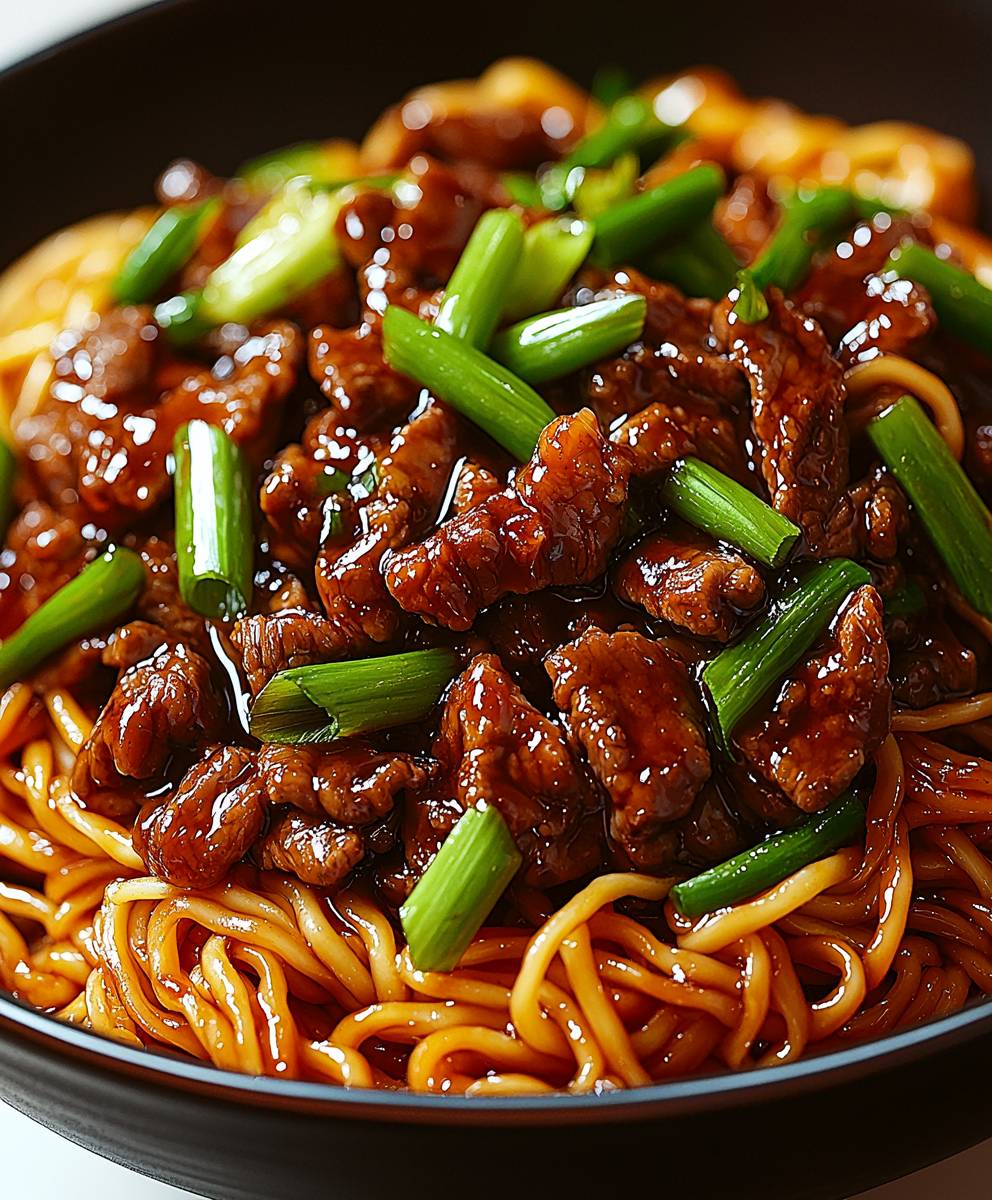 Hoisin beef noodles