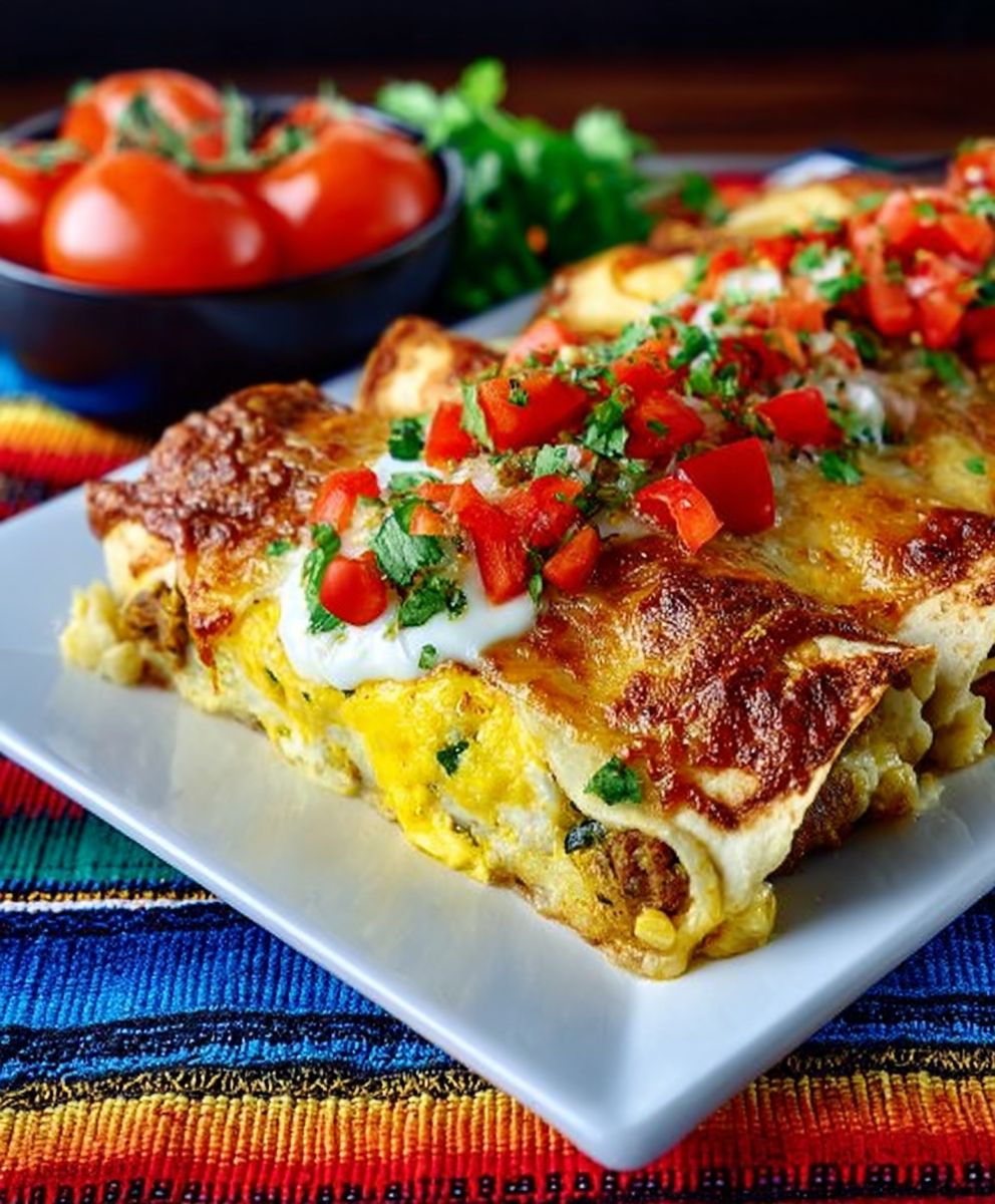 Breakfast enchiladas