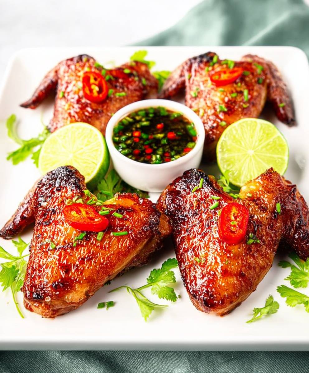 Ginger lime chicken wings