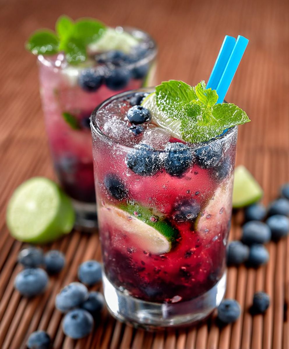 Blueberry Mojito Cocktail