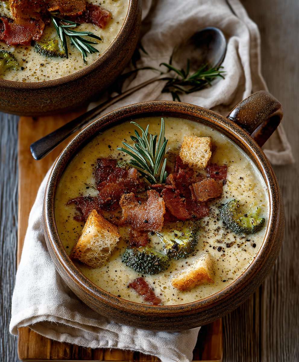 Broccoli Zucchini Cheddar Soup