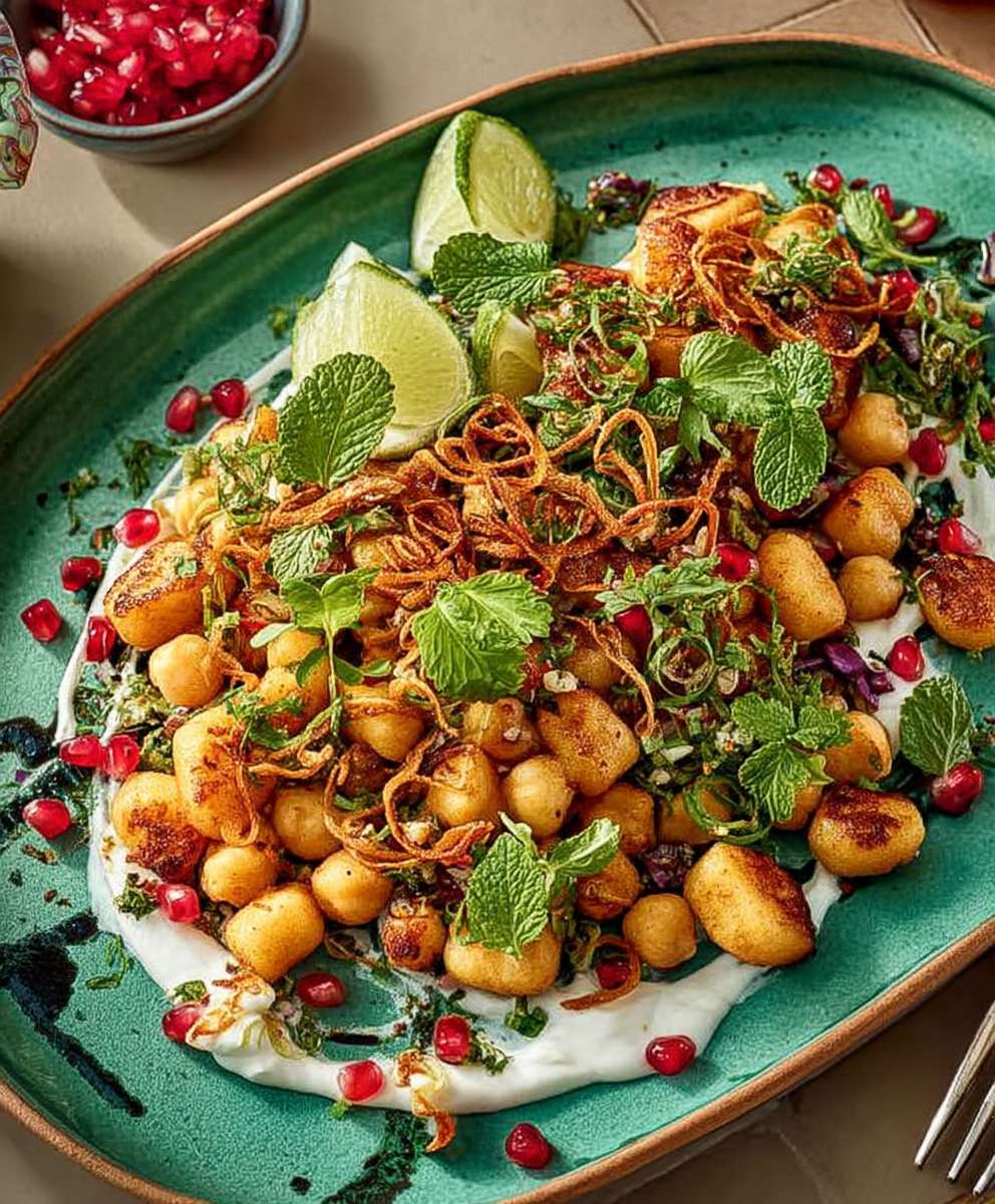 Gnocchi chickpea chaat