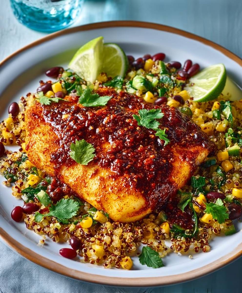 Chipotle cod quinoa