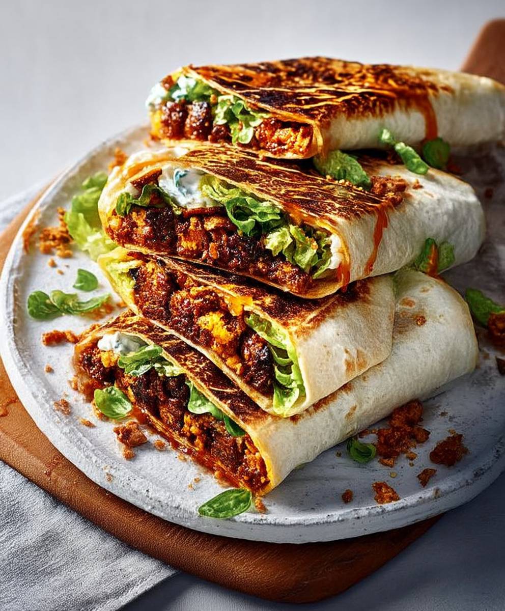 Spicy chipotle crunch wraps