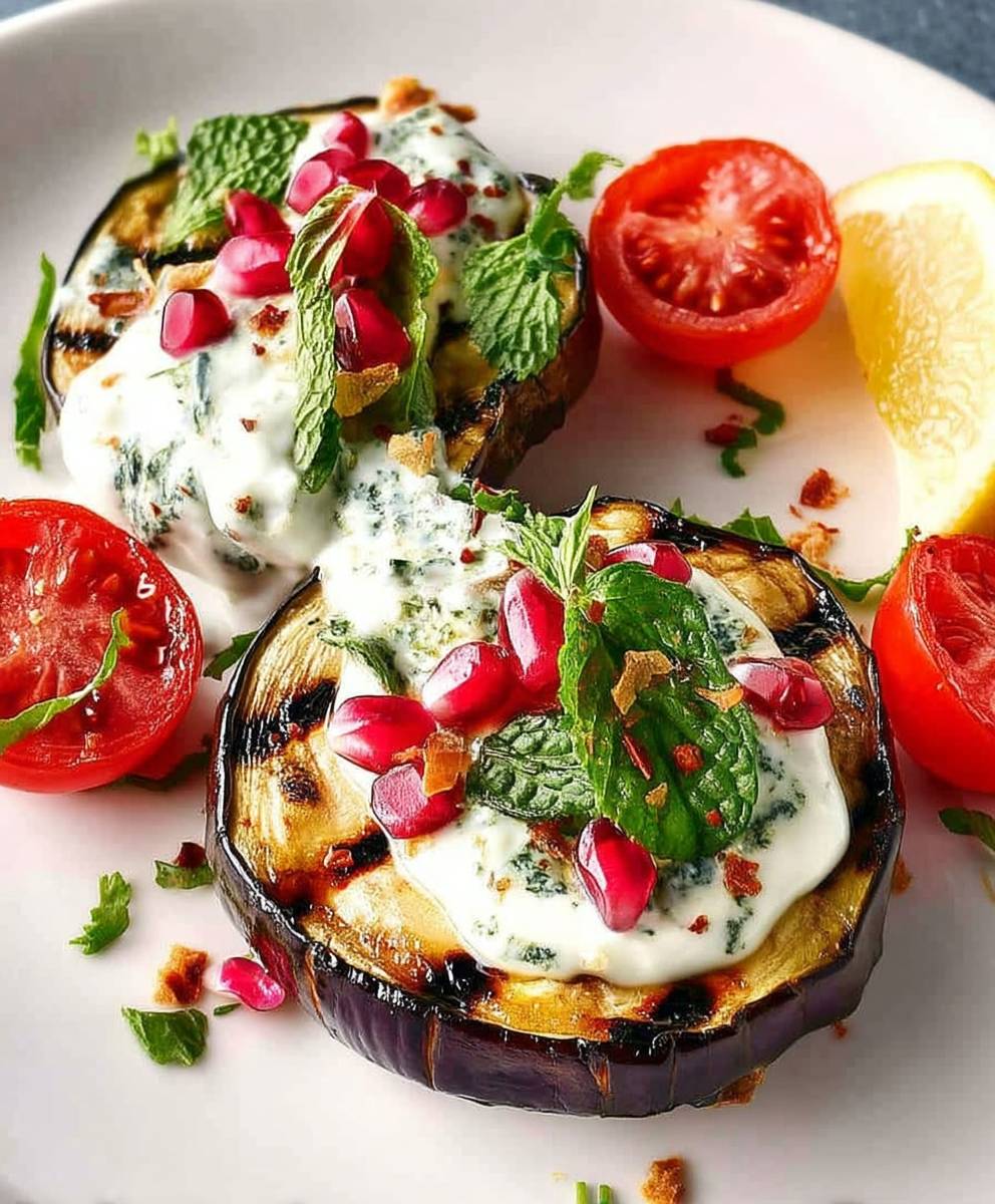 Grilled Eggplant Yoghurt Sauce