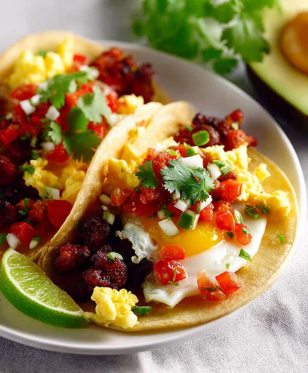 Mexican breakfast tacos