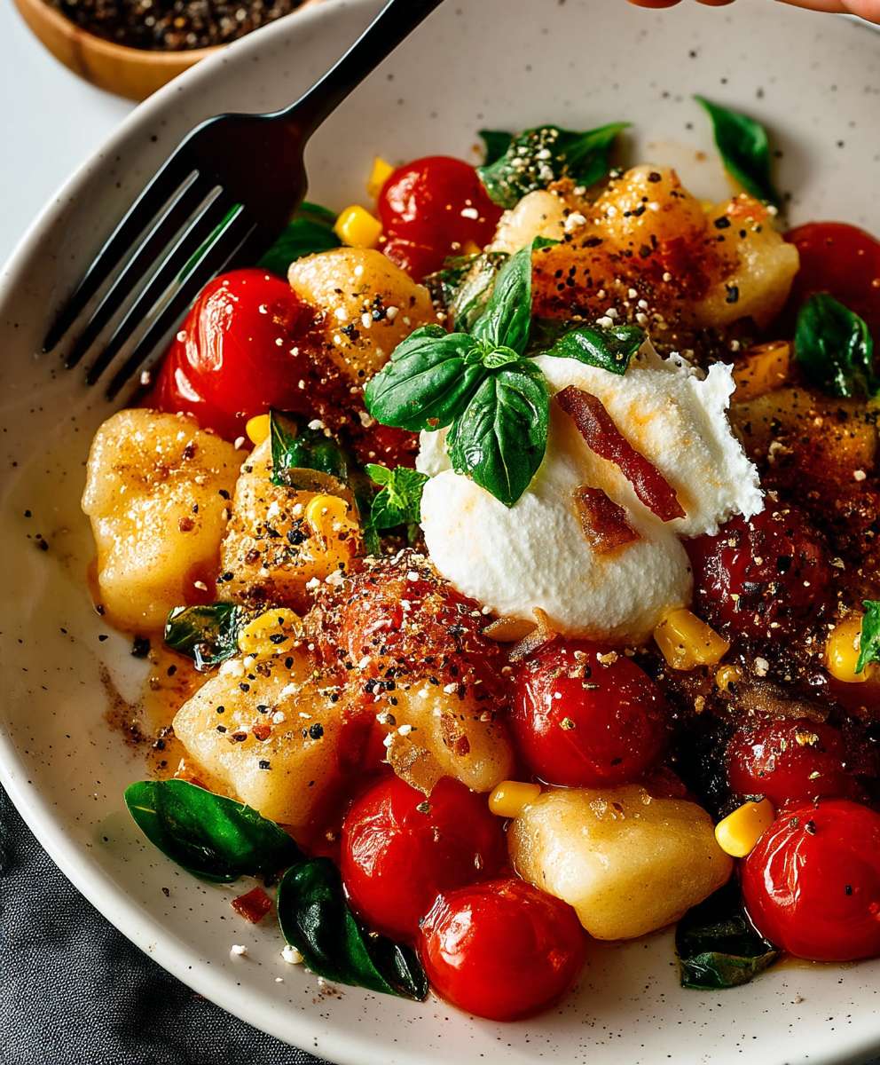 Cauliflower Gnocchi Cherry Tomatoes