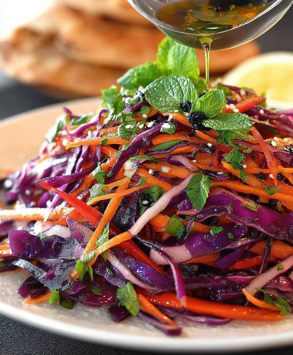 Red Cabbage Carrot Salad