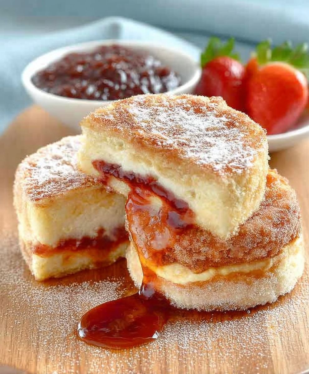 Jam Jelly Doughnut Toast