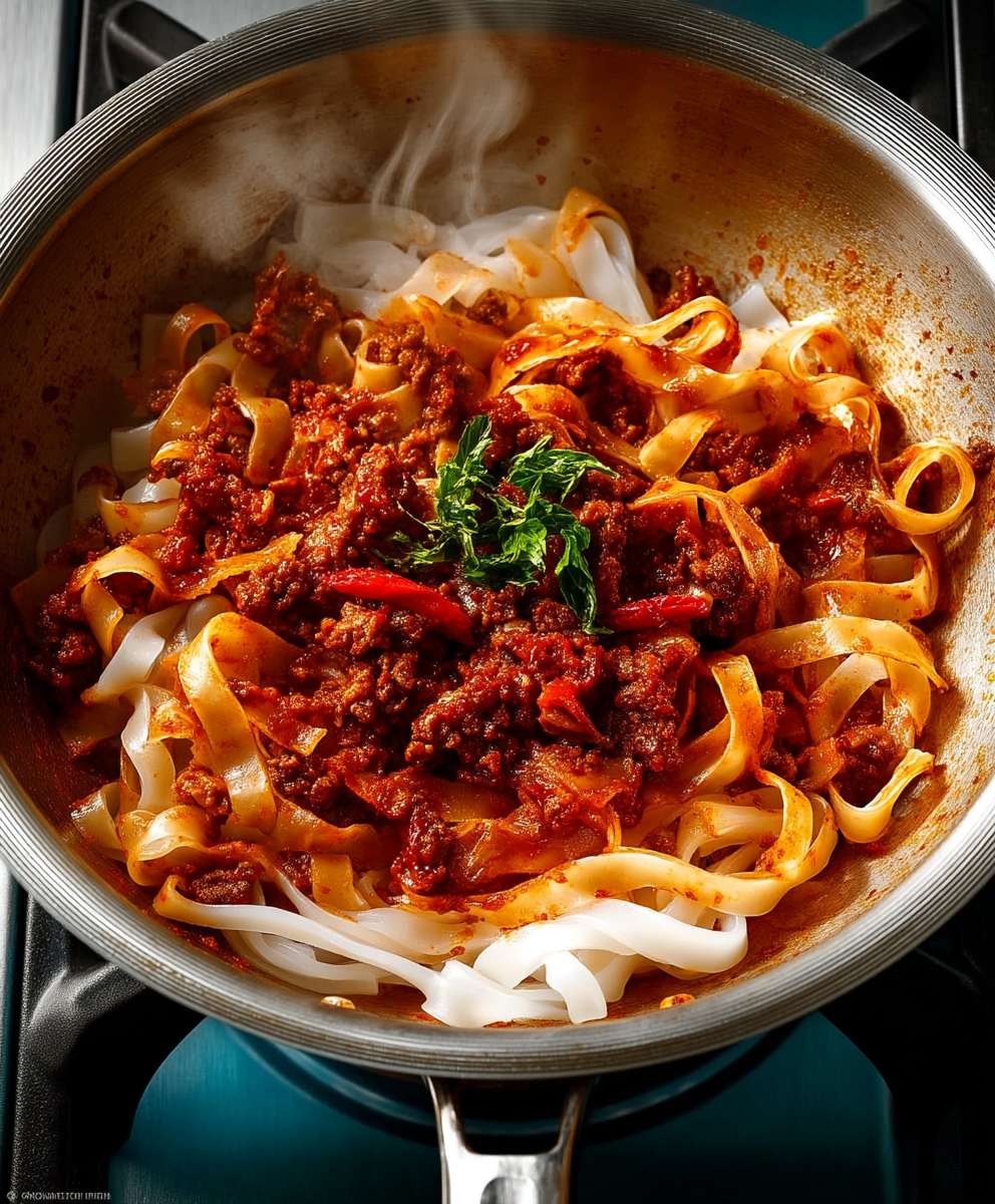 Shirataki noodles bolognese