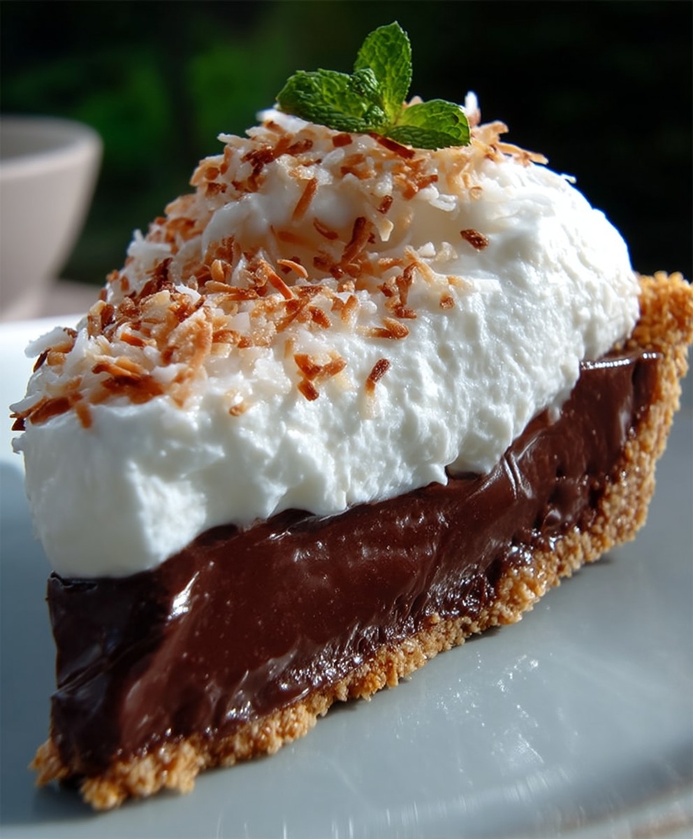 Haupia Chocolate Pie