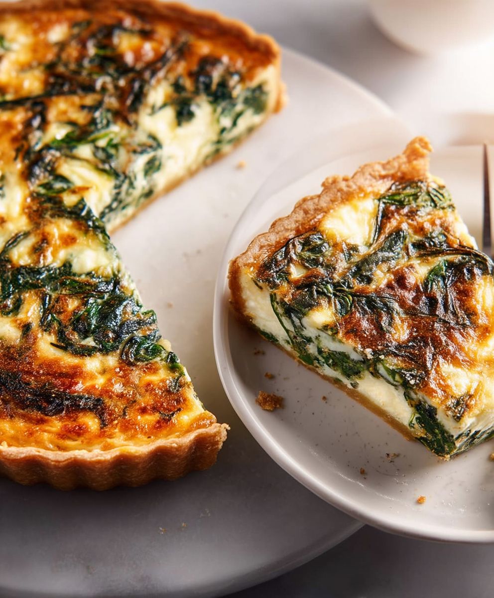 Spinach Parmesan Quiche
