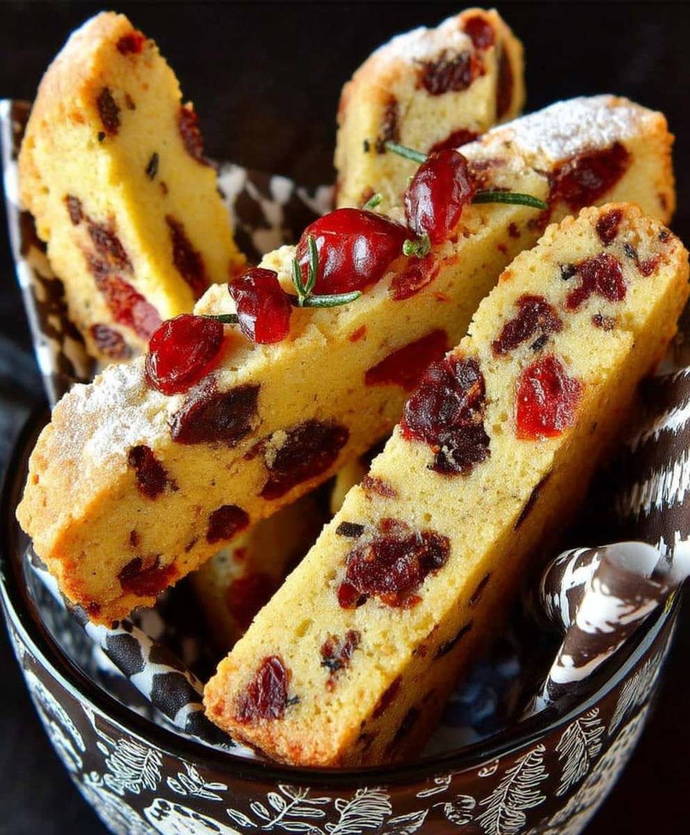 Cranberry Orange Biscotti