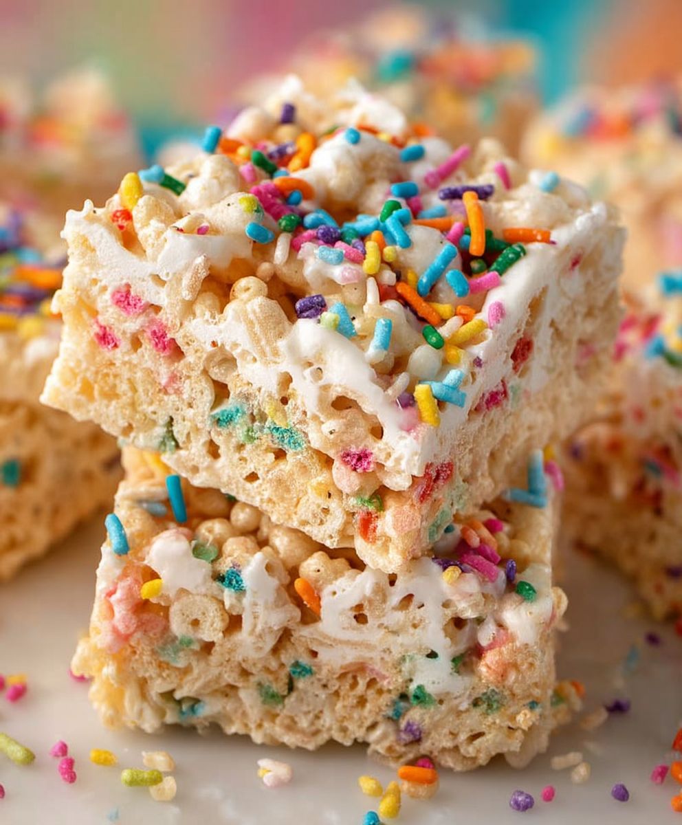 Funfetti Rice Krispies Treats