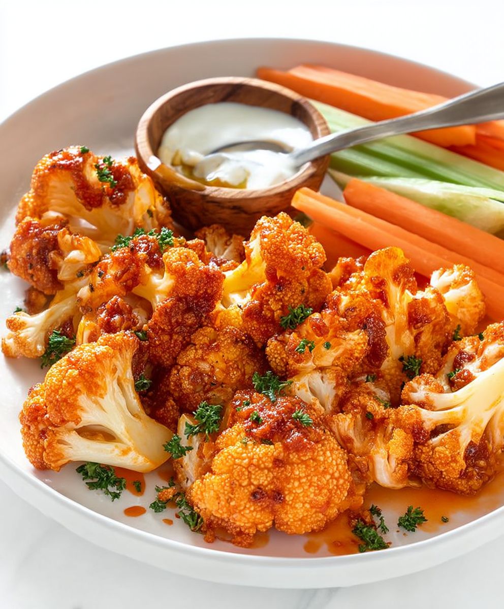 Buffalo Cauliflower Bites