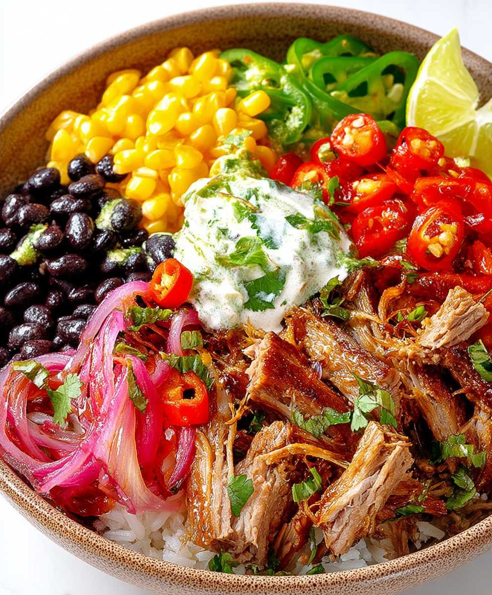 Carnitas burrito bowl