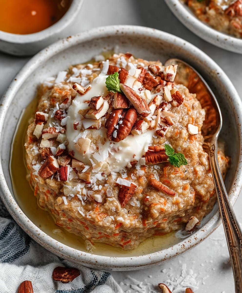 Carrot Cake Overnight Oatmeal