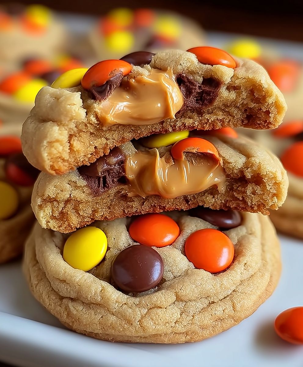 Reeses Pieces Peanut Butter Cookies