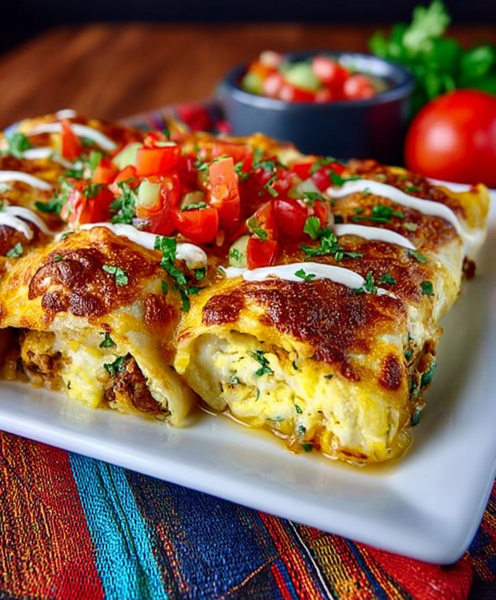 Breakfast enchiladas