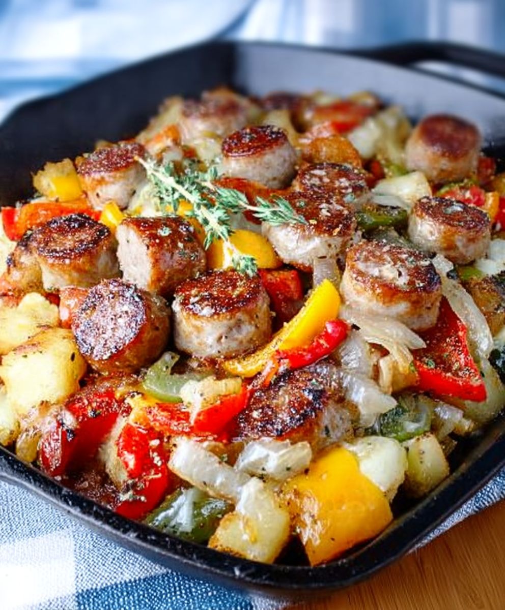 Sausage peppers and onions