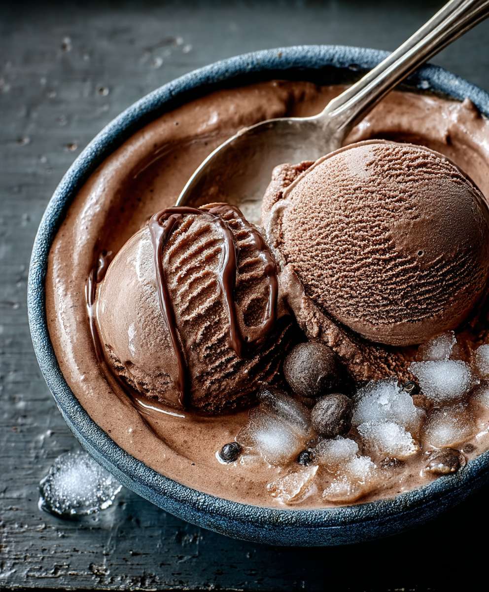 Chocolate black pepper gelato