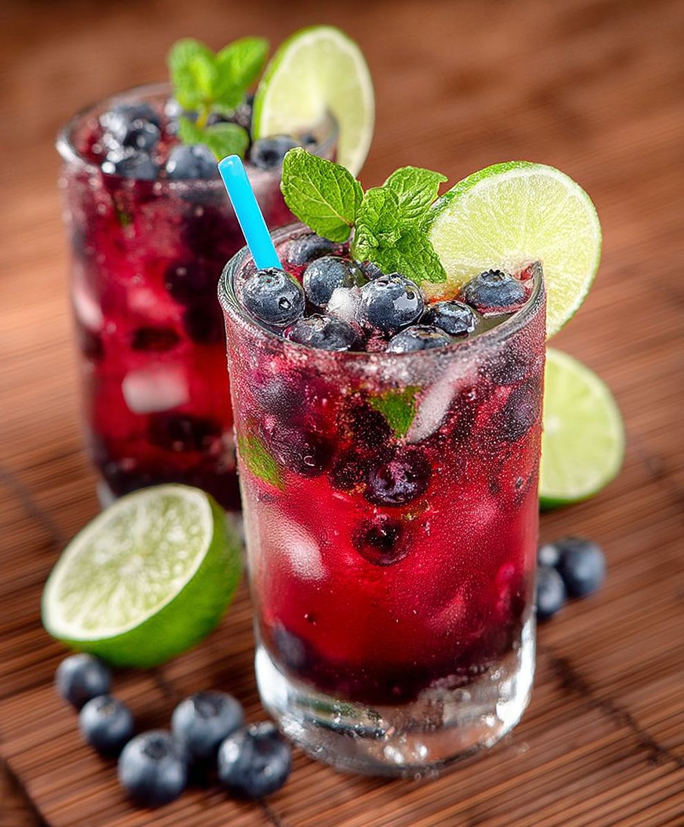 Blueberry Mojito Cocktail