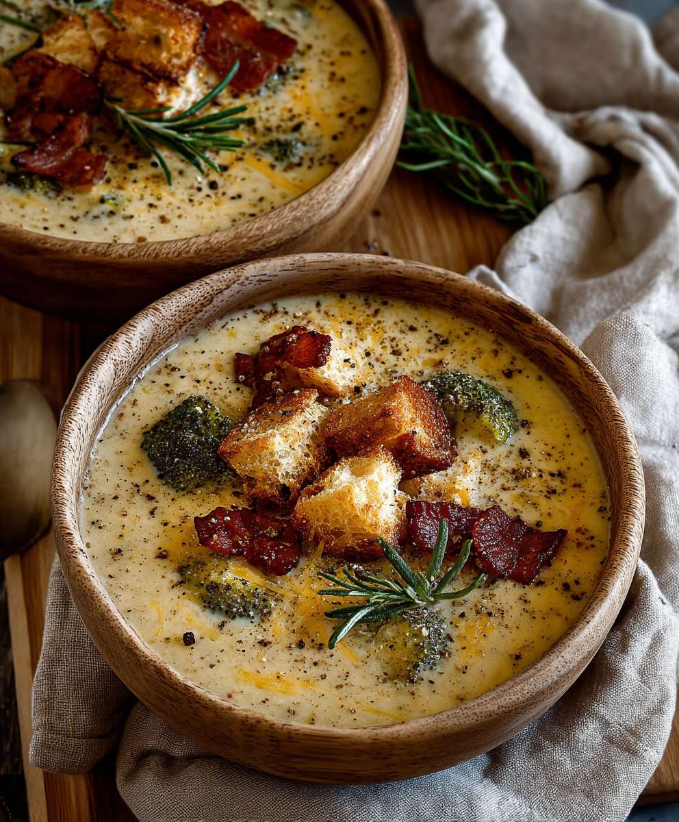 Broccoli Zucchini Cheddar Soup