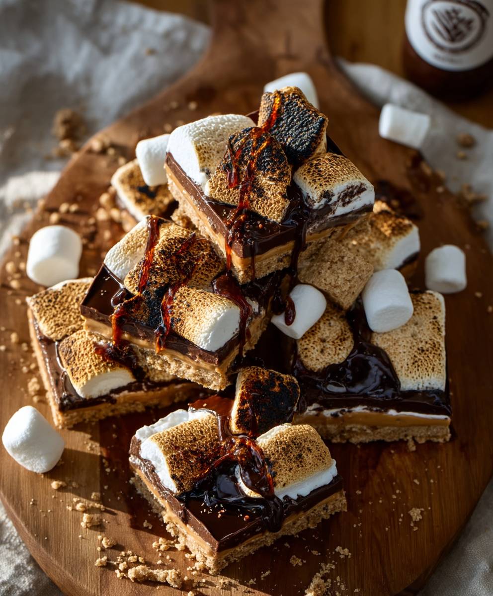 Peanut Butter Horchata Smores Bars