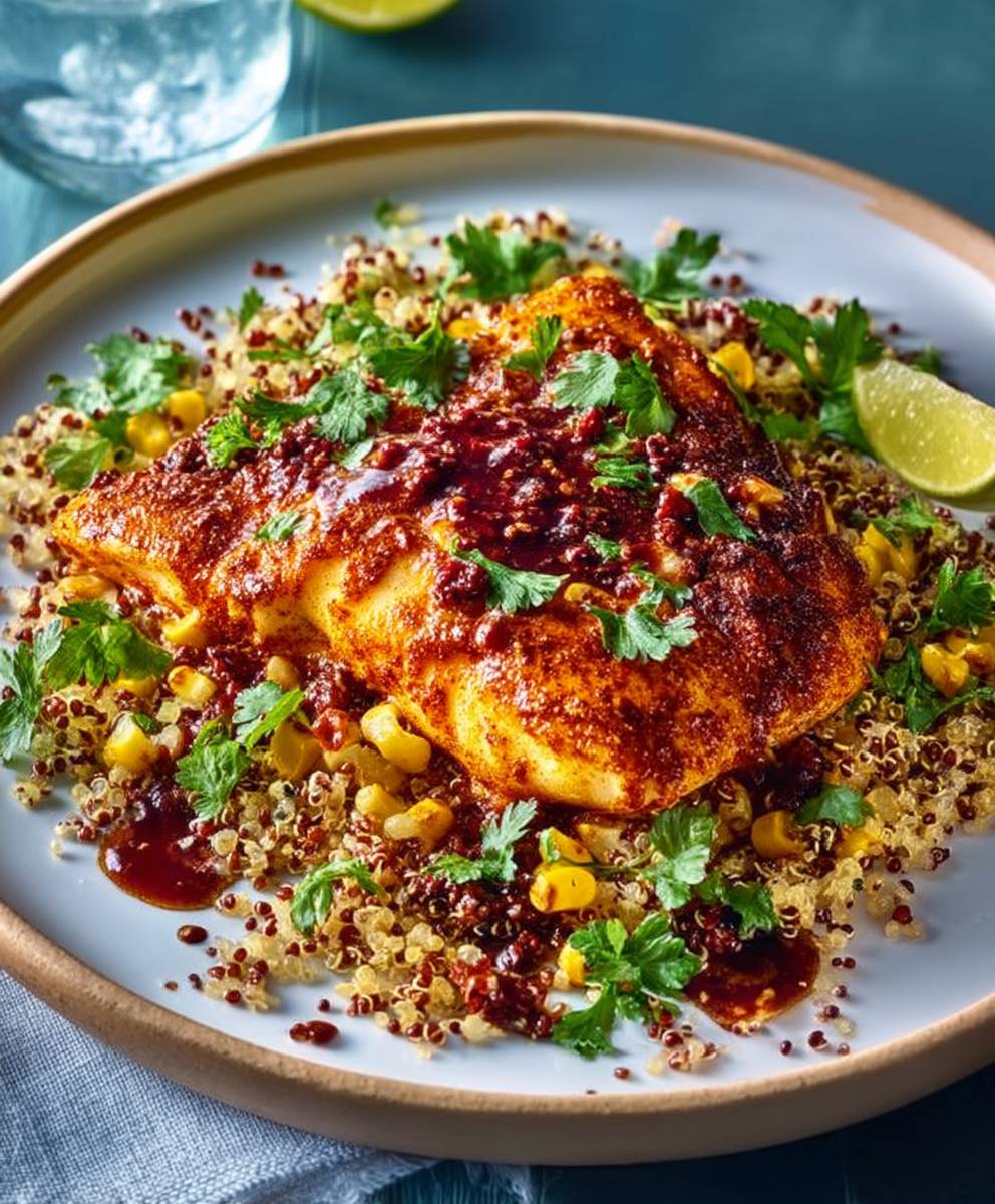 Chipotle cod quinoa