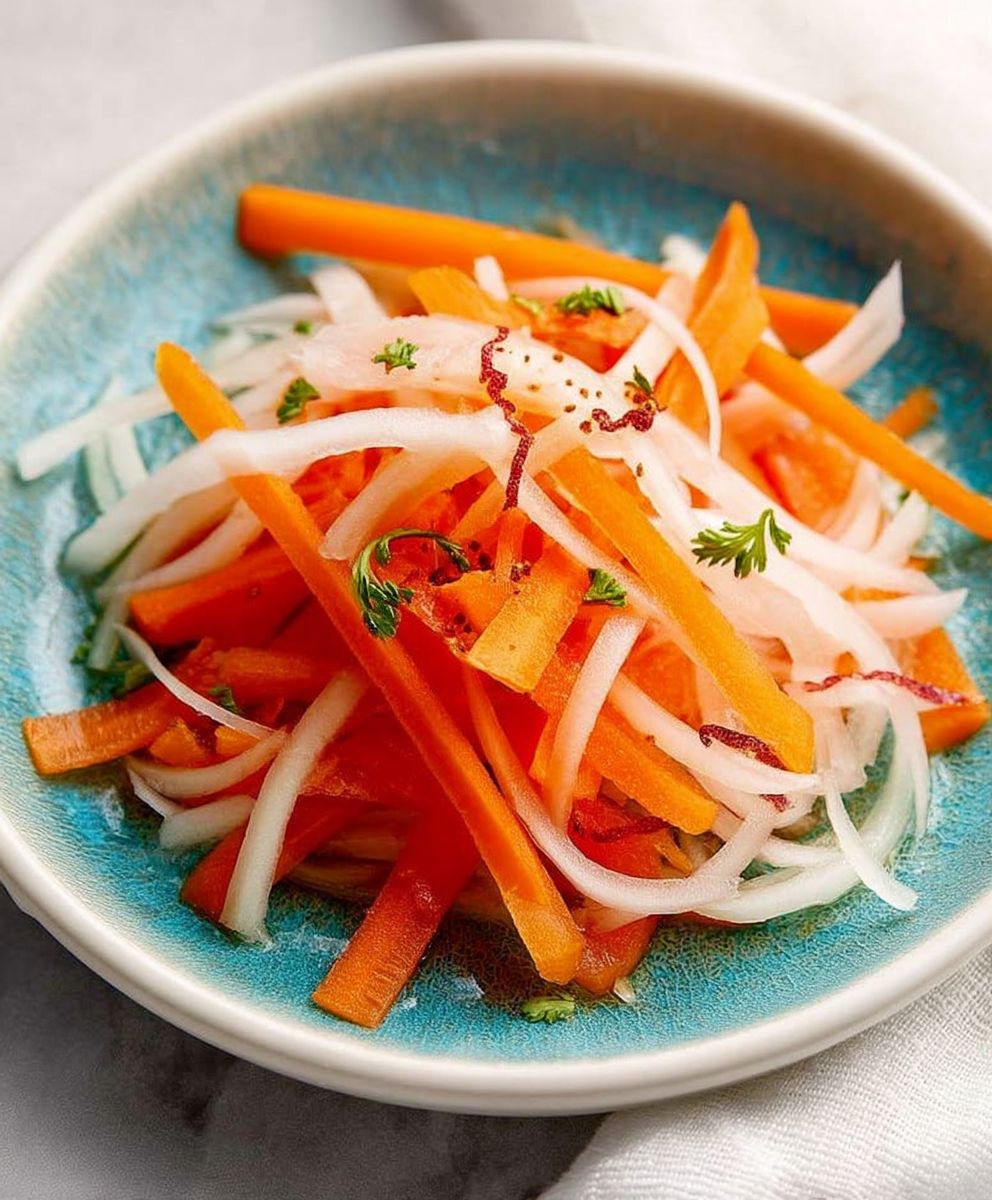 Pickled carrots and daikon