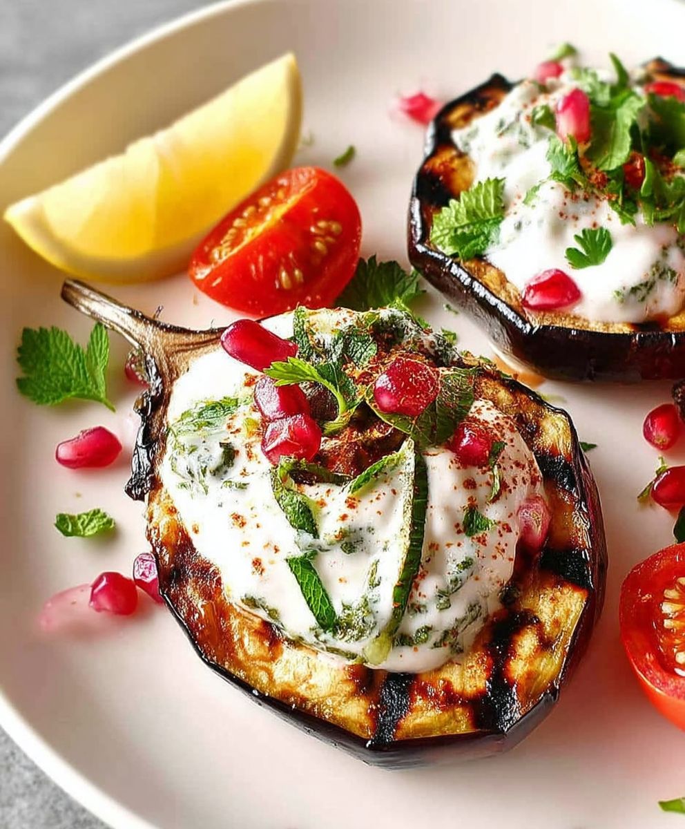 Grilled Eggplant Yoghurt Sauce